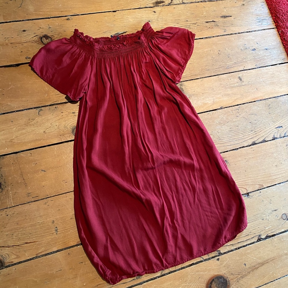Brandy Melville Off the Shoulder Red dress!